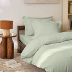 Duvet Cover - 100% Percale Cotton - Sea Green