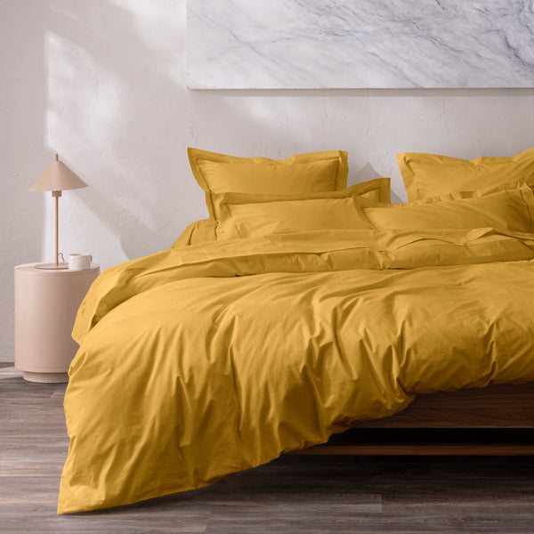 Duvet Cover - 100% Percale Cotton - Mango