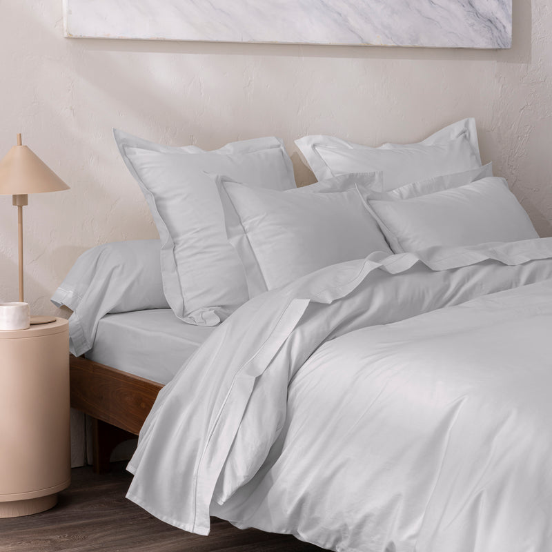 Housse De Couette - 100% Percale Coton - Perle