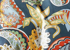 Parure De Couette Imprimé Double Face + 2 Taies D'Oreiller Volant Plat Piqué - 100% Percale Pur Coton Peigné
