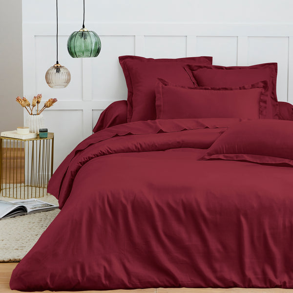 Duvet Cover - 100% Cotton - Garnet