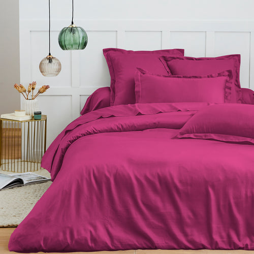Housse De Couette - 100% Coton - Magenta