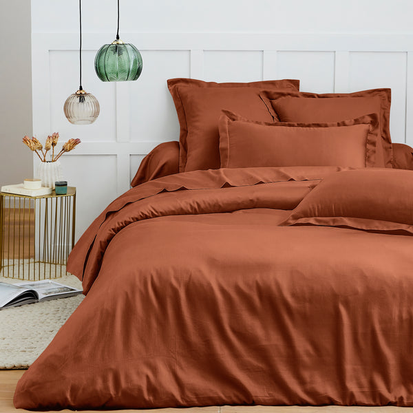 Duvet Cover - 100% Cotton - Paprika