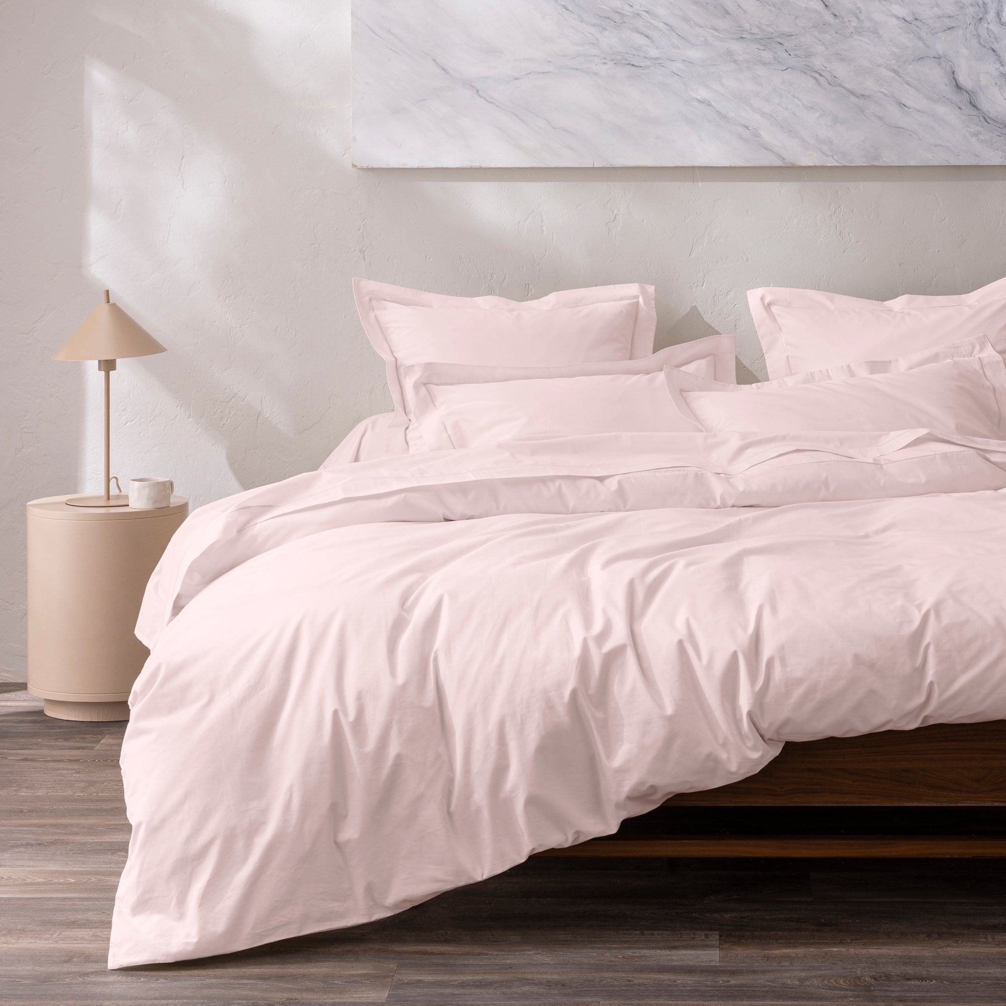 Housse De Couette - 100% Percale Coton - Rose