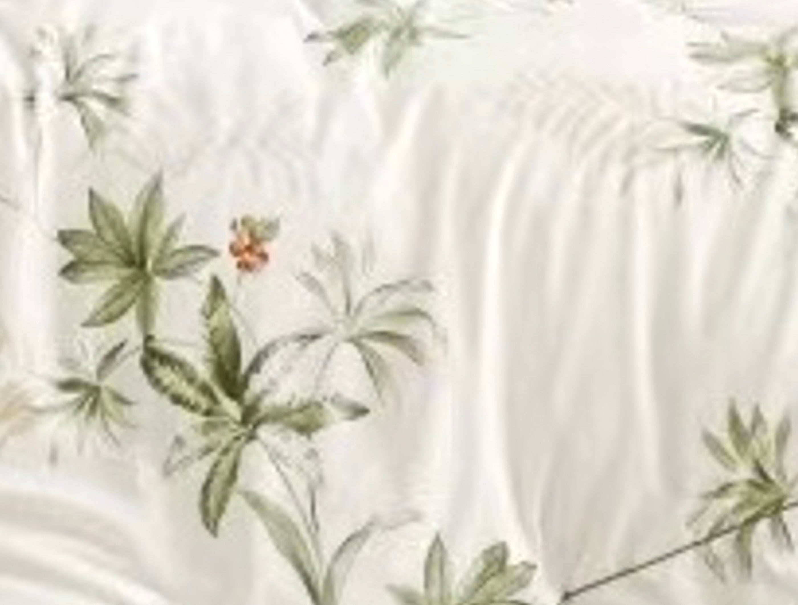Parure De Couette Imprimé Double Face + 2 Taies D'Oreiller Volant Plat Piqué - 100% Percale Pur Coton Peigné