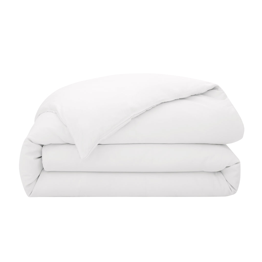 “Prestige” Duvet Cover - Cotton Satin - White
