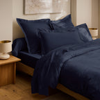 “Prestige” Duvet Cover - Cotton Satin - Velvet Blue
