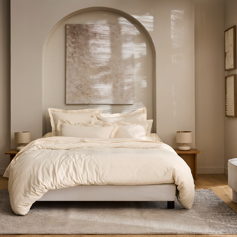 Housse De Couette "Prestige" - Satin De Coton - Creme
