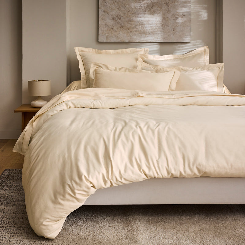 Housse De Couette "Prestige" - Satin De Coton - Creme