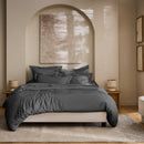 Housse De Couette "Prestige" - Satin De Coton - Graphite