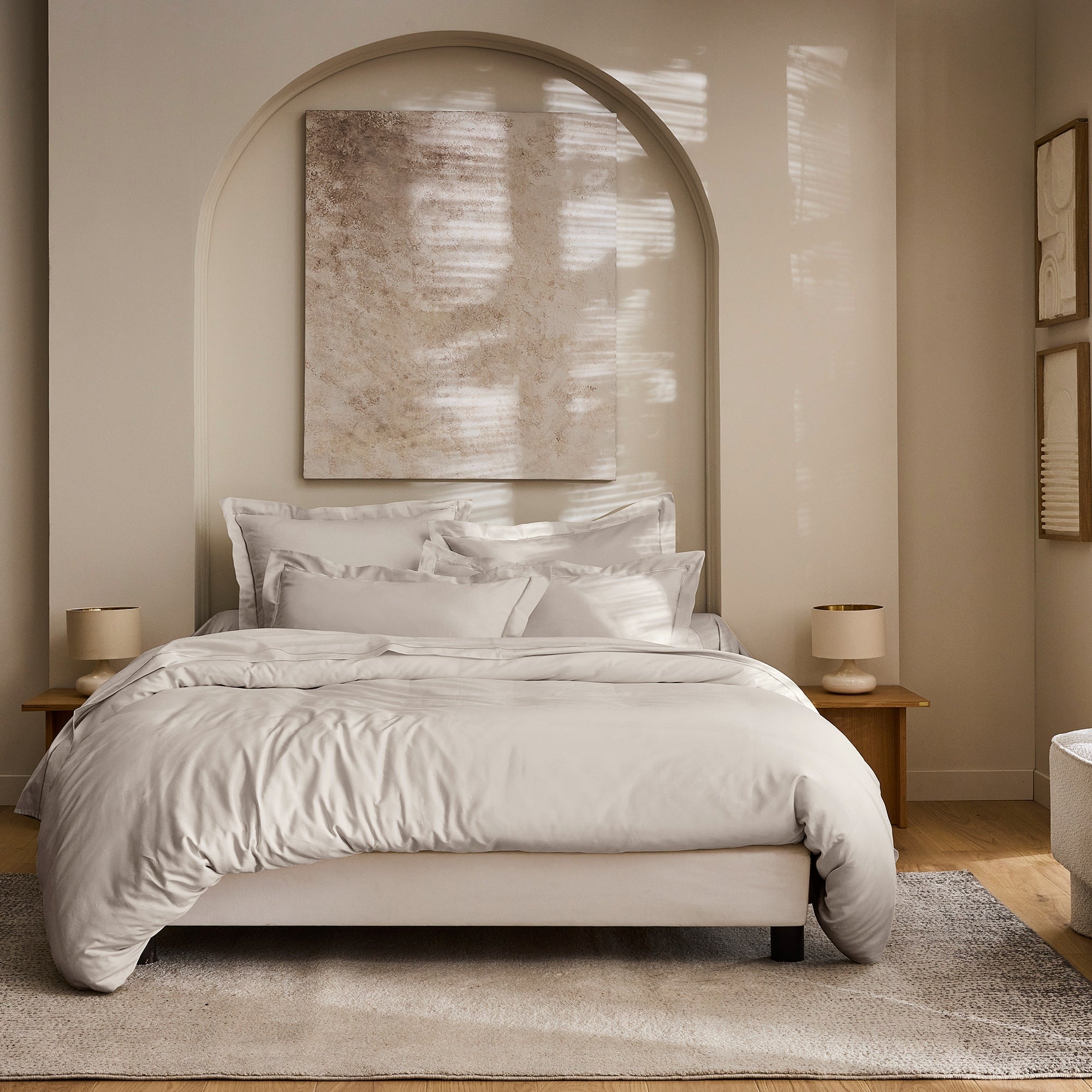 “Prestige” Duvet Cover - Cotton Sateen - Sand