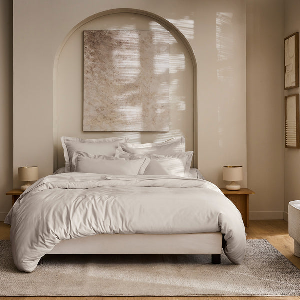 “Prestige” Duvet Cover - Cotton Sateen - Sand