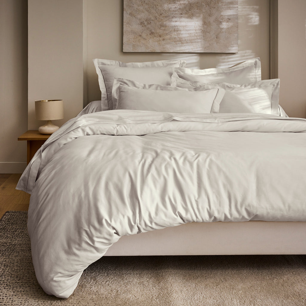 “Prestige” Duvet Cover - Cotton Sateen - Sand