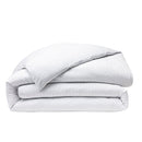 Housse De Couette "Prestige" - 100% Satin De Coton Peigné Avec Fines Rayures - Blanc