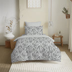 Pack Complet Imprimé (Housse De Couette + Taie(s) + Drap Housse) - 100% Coton 57 Fils - Berangere Nuage