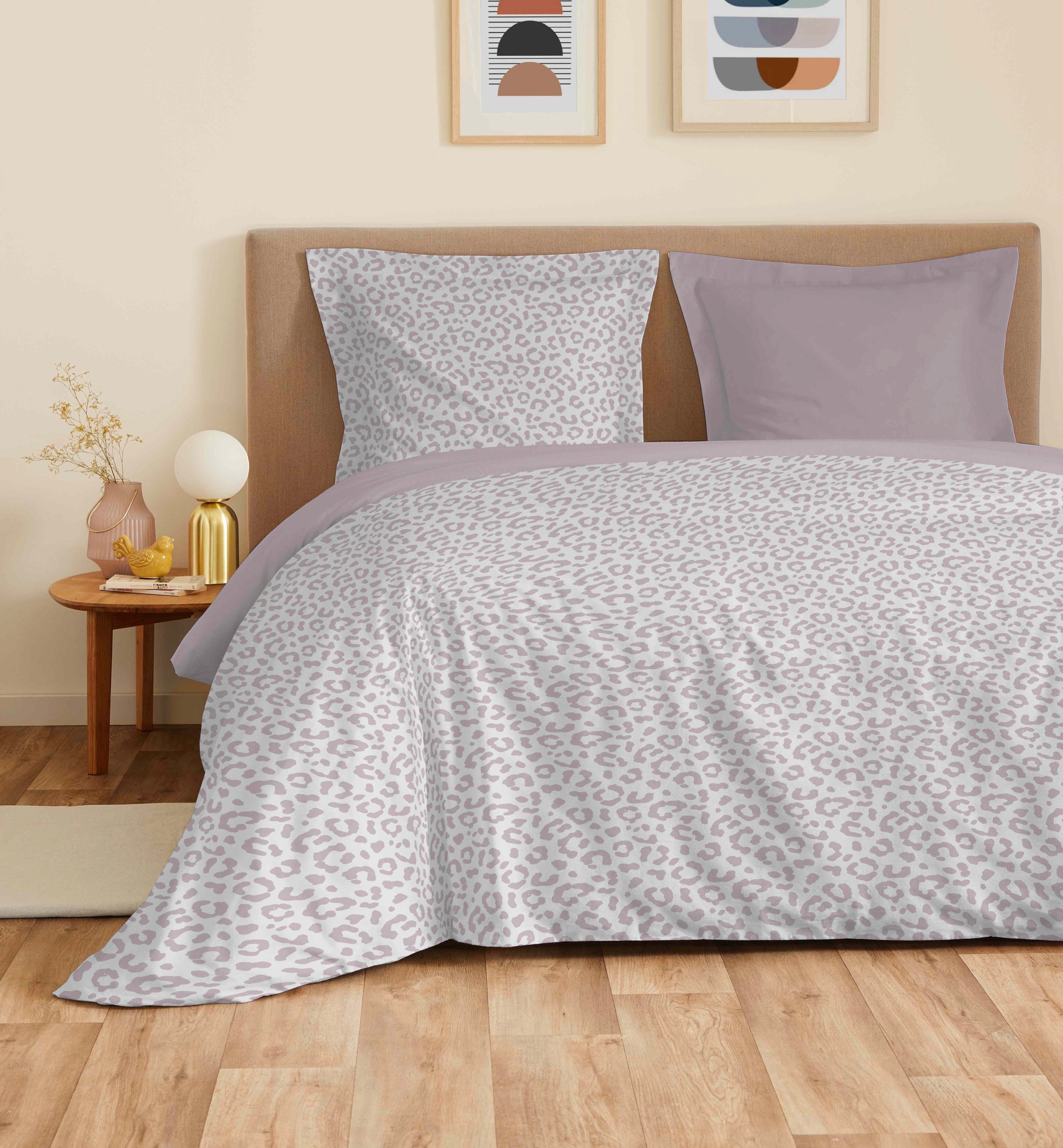 Parure De Draps 4 Pièces Pour Lit - 100% Coton - Diana Blush