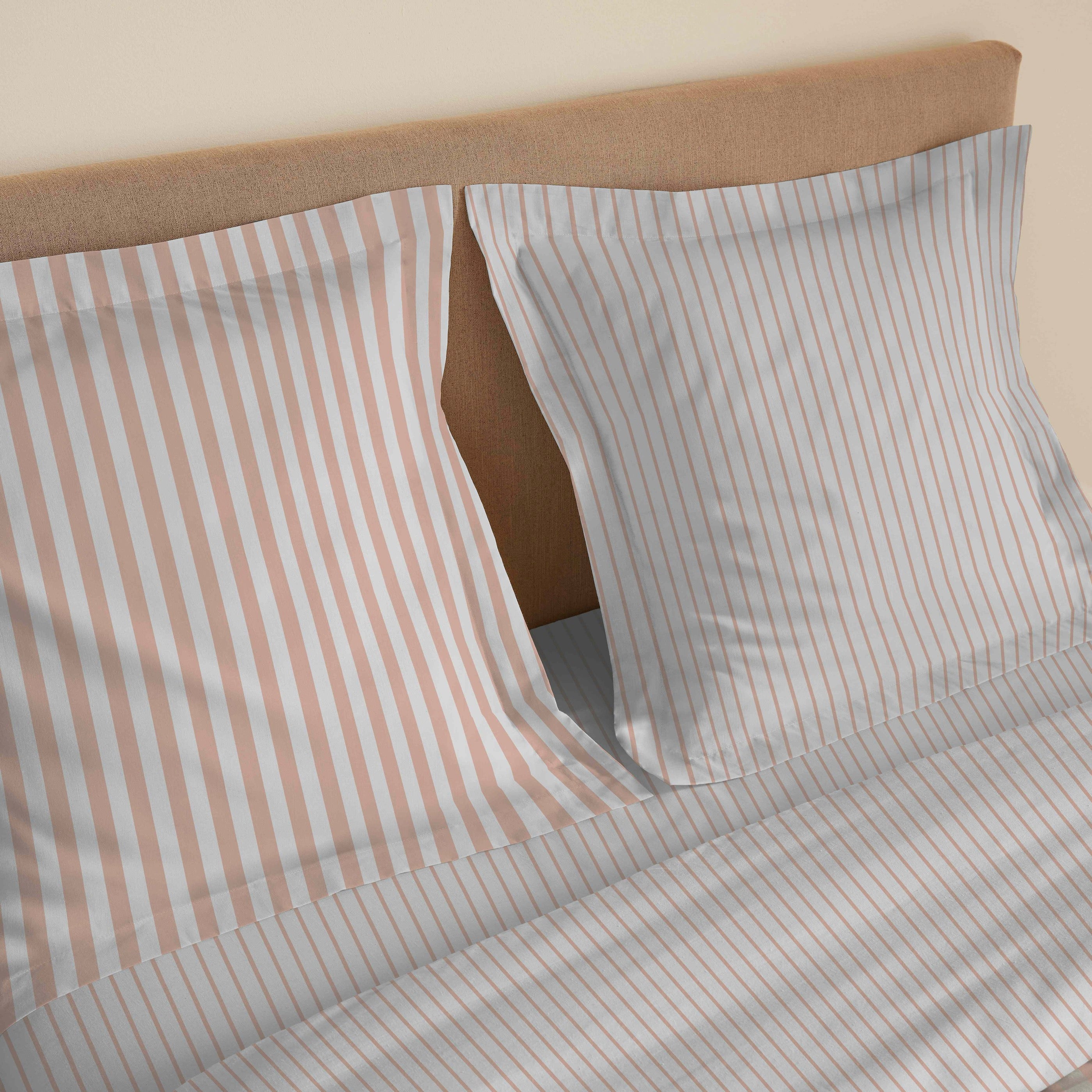 Parure De Draps 4 Pièces Pour Lit - 100% Coton - Palerme Blush