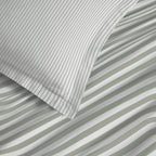 Parure De Draps 4 Pièces Pour Lit - 100% Coton - Palerme Eucalyptus