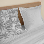 Parure De Draps 4 Pièces Pour Lit Grande Largeur - 100% Coton - Adama Perle