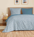 Juego de Sábanas para Cama Grande de 4 Piezas - 100% Algodón - Azul Diana