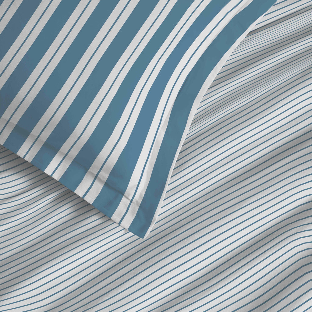 Juego de Sábanas para Cama Grande 4 Piezas - 100% Algodón - Florence Denim