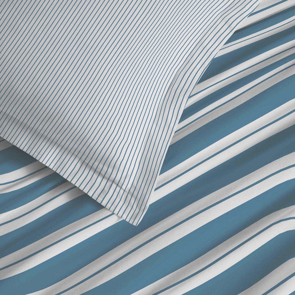 Juego de Sábanas para Cama Grande 4 Piezas - 100% Algodón - Florence Denim
