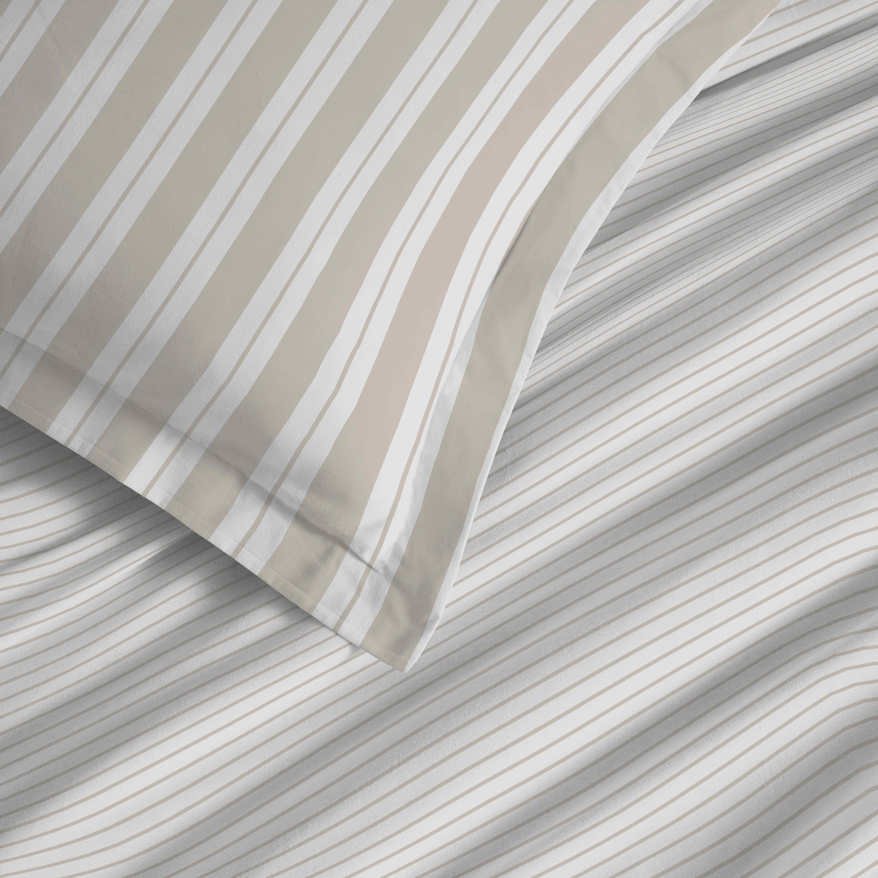 Juego de Sábanas para Cama Grande 4 Piezas - 100% Algodón - Florence Natural