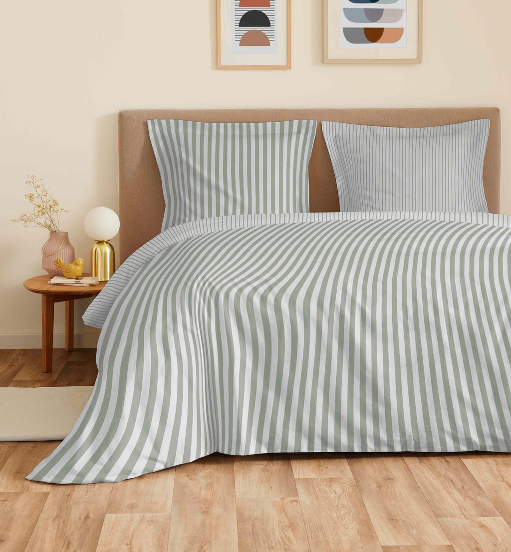 Juego de Sábanas para Cama Grande 4 Piezas - 100% Algodón - Palermo Eucalipto