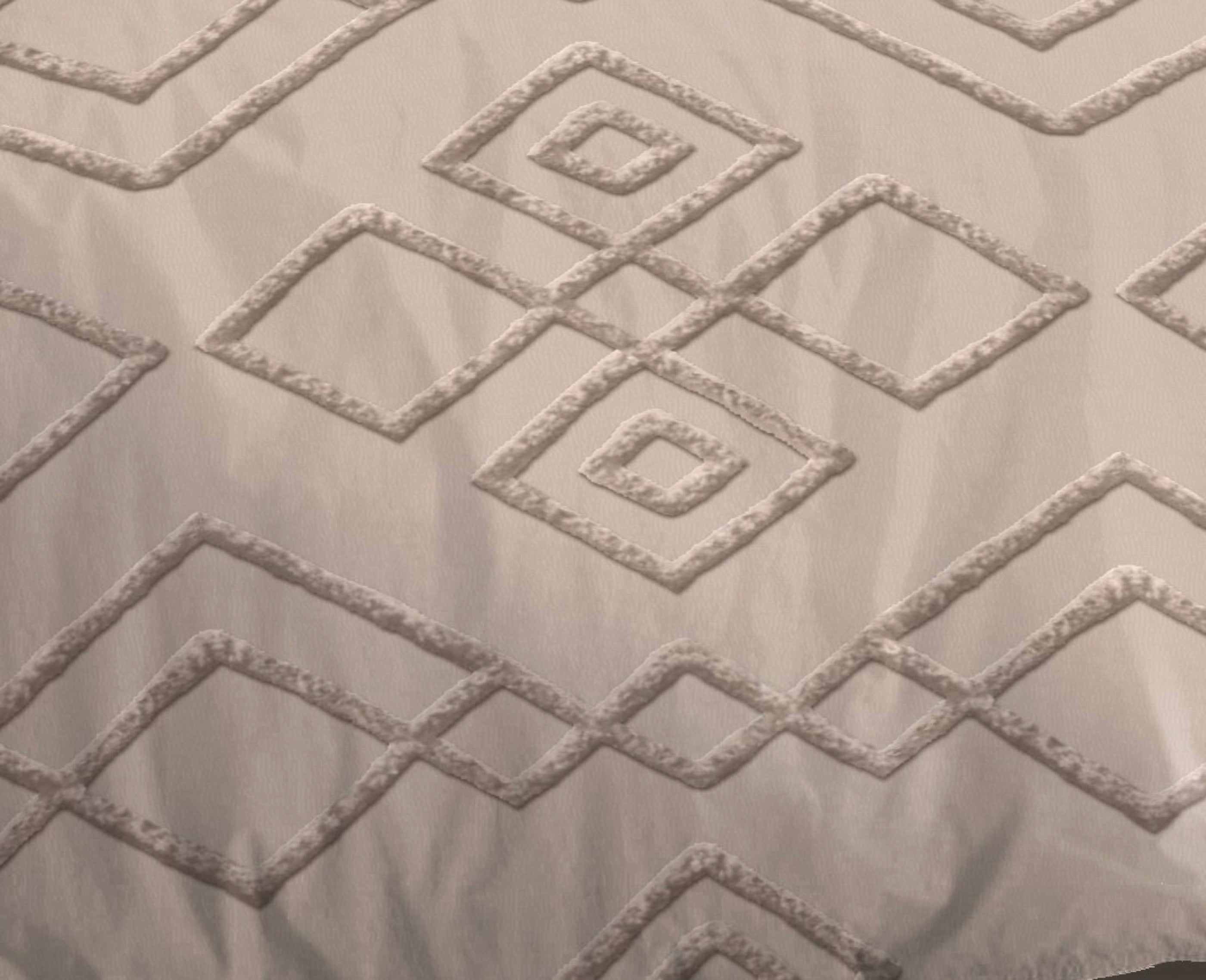Juego de Sábanas 4 Piezas - Louna - Relieve Diamantes