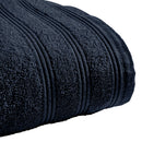 Serviette De Toilette "Spa" - 100% Coton - Bleu Nuit