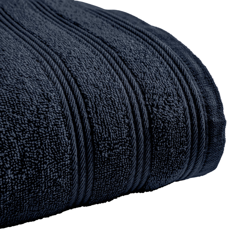 Serviette De Toilette "Spa" - 100% Coton - Bleu Nuit