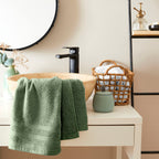 Serviette De Toilette "Spa" - 100% Coton - Romarin