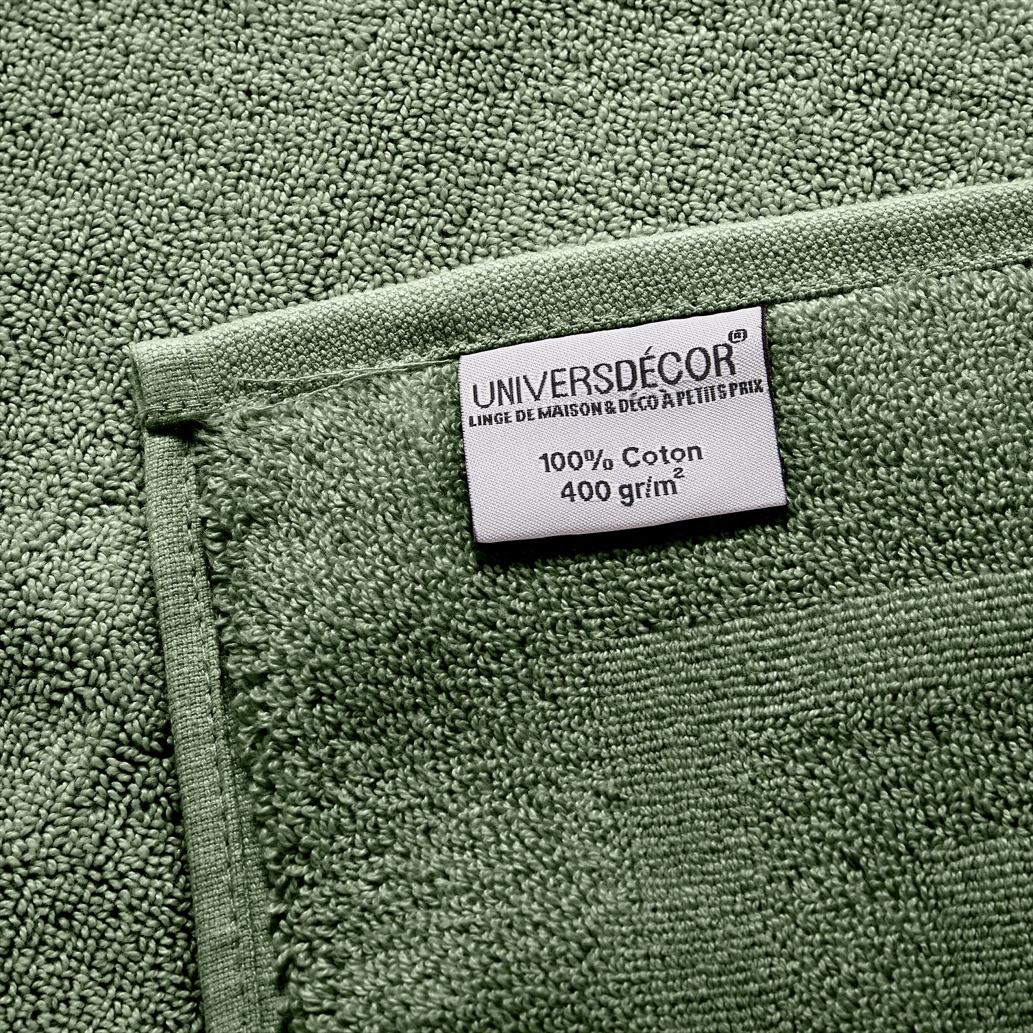 Serviette De Toilette "Spa" - 100% Coton - Romarin