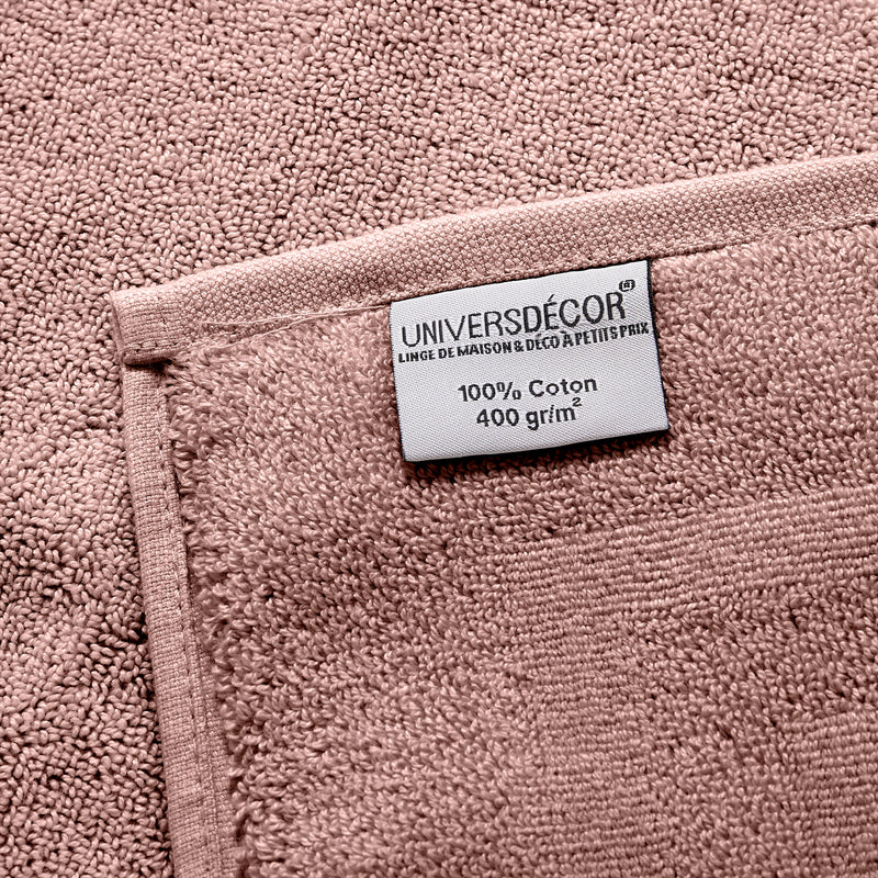 Serviette De Toilette "Spa" - 100% Coton - Vieux Rose