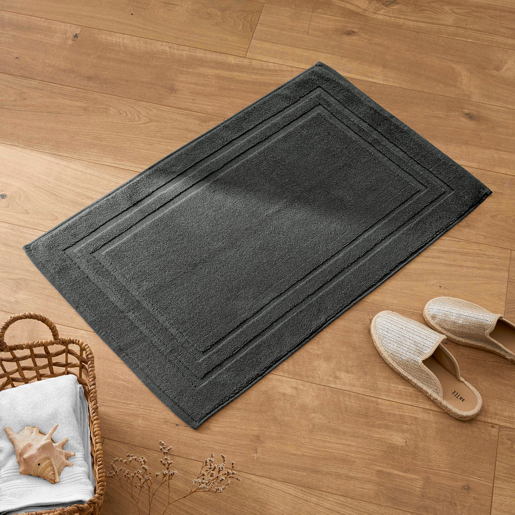 Alfombra de Baño "Spa" - 100% Algodón - Pizarra