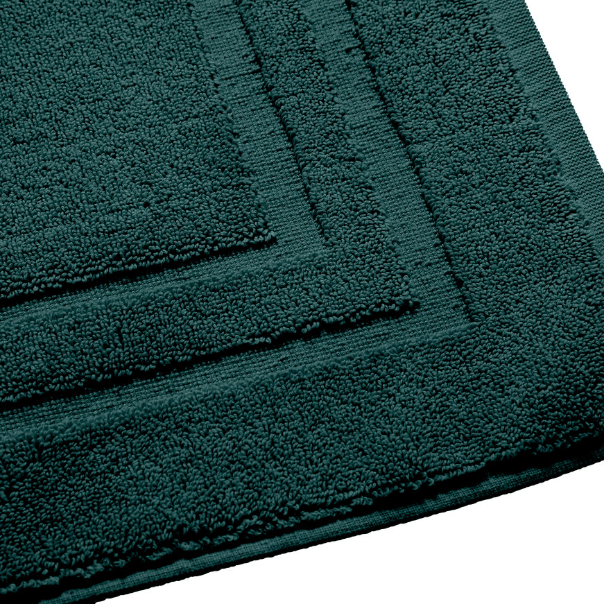 Alfombra de Baño "Spa" - 100% Algodón - Esmeralda