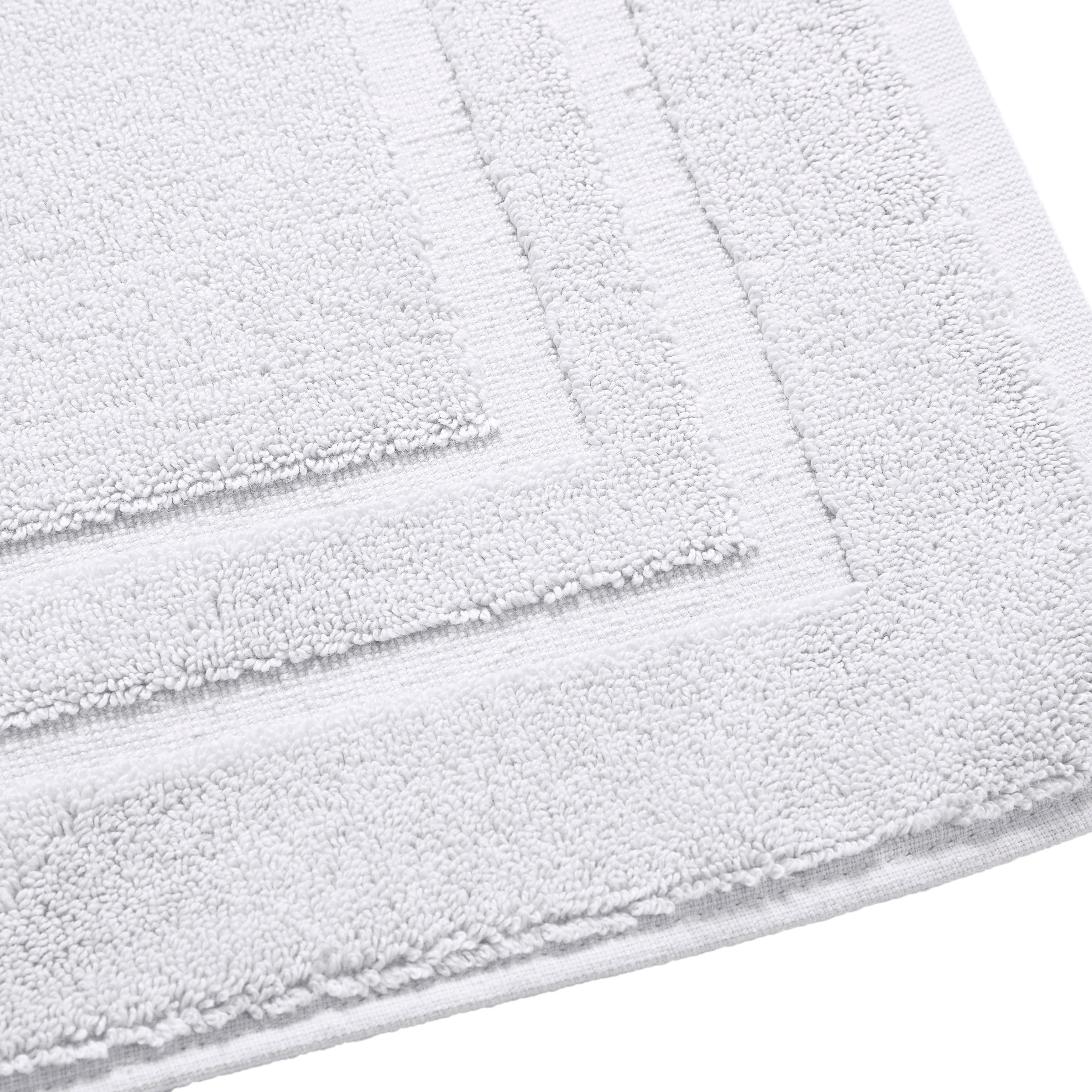 Alfombra de Baño "Spa" - 100% Algodón - Nieve