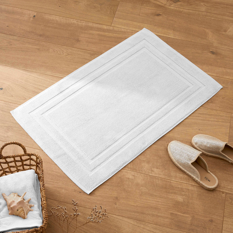Tapis De Bain "Spa" - 100% Coton - Neige