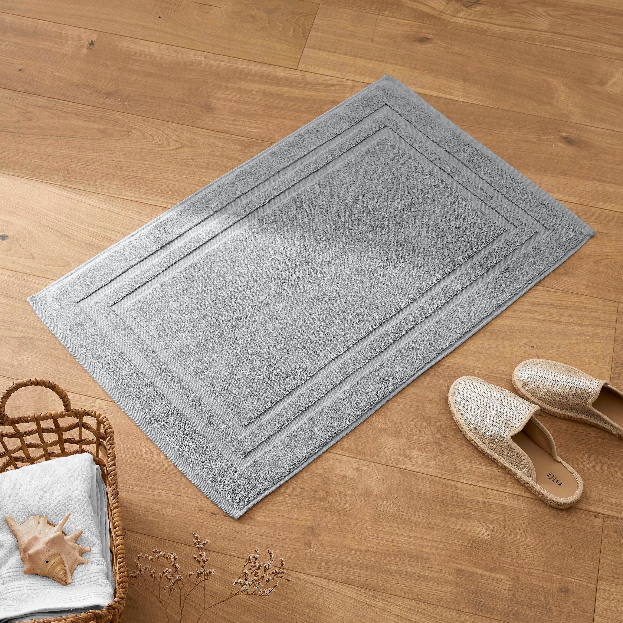Alfombra de Baño "Spa" - 100% Algodón - Perla
