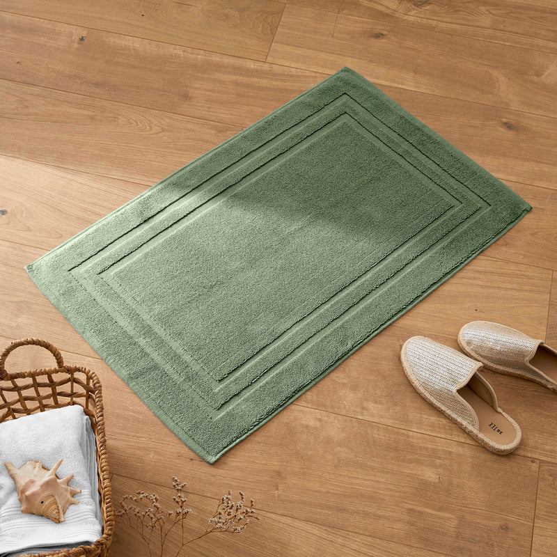 Tapis De Bain "Spa" - 100% Coton - Romarin