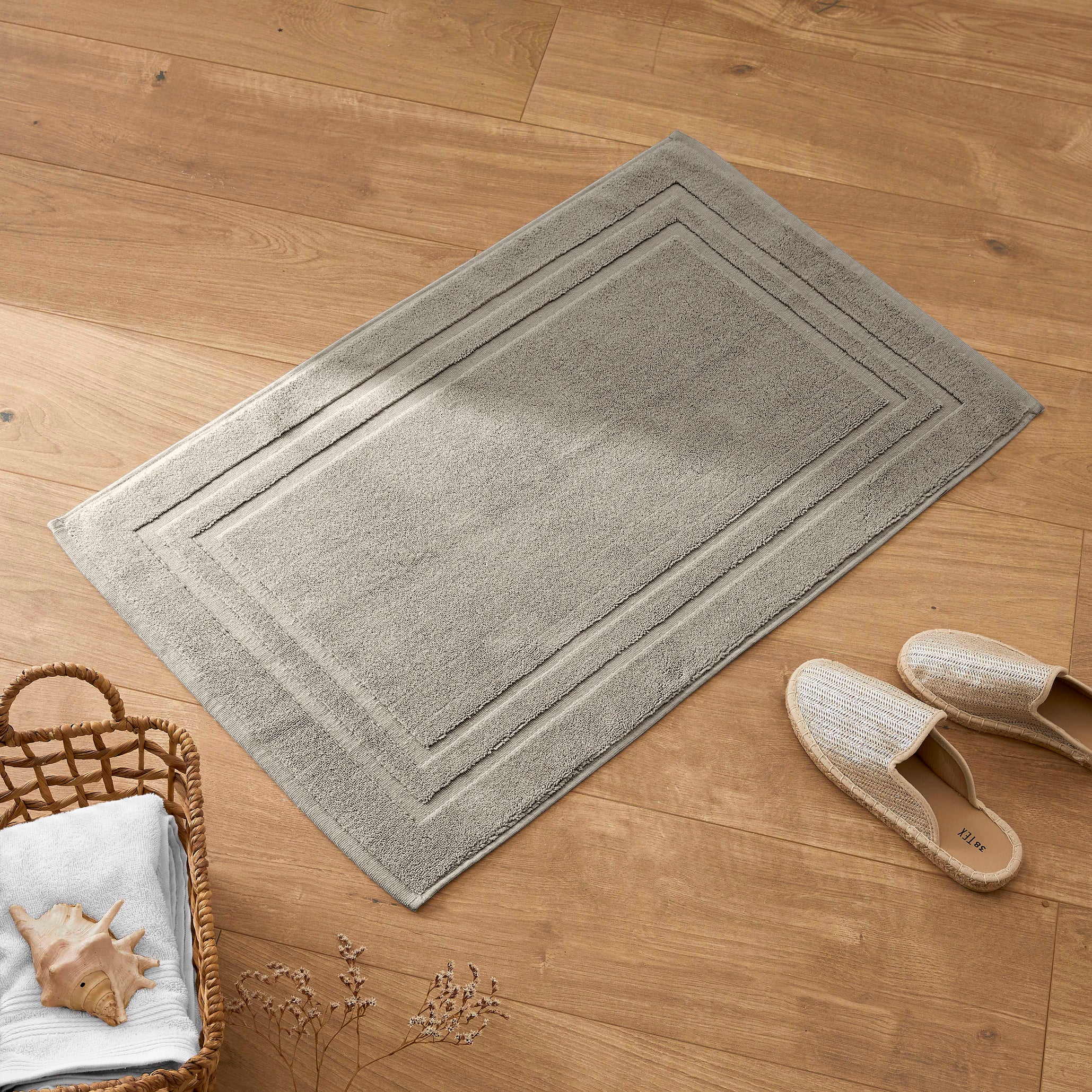 "Spa" Bath Mat - 100% Cotton - Sand