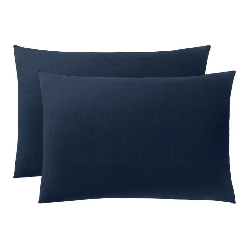 Funda de almohada - 100% Algodón - Azul Medianoche