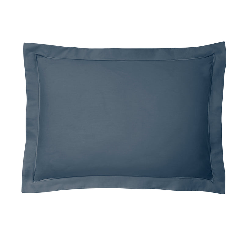 Taie D'Oreiller - 100% Percale Coton - Bleu Encre