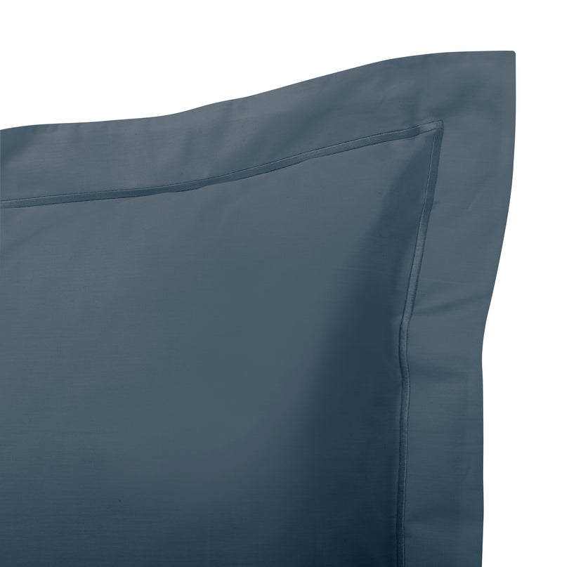 Taie D'Oreiller - 100% Percale Coton - Bleu Encre