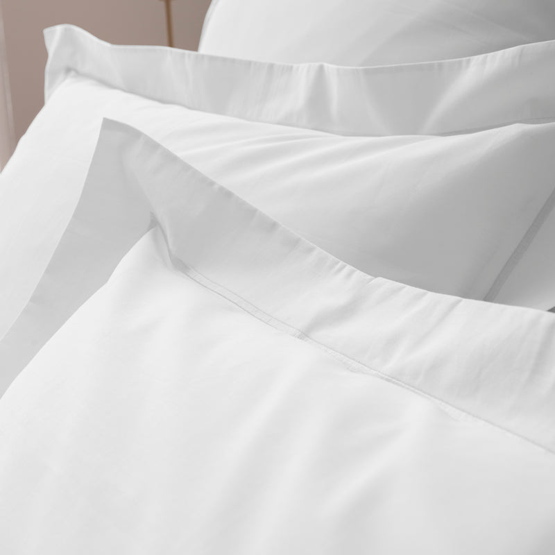 Taie D'Oreiller - 100% Percale Coton - Neige