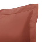 Funda de almohada - Percal 100% Algodón - Terracota
