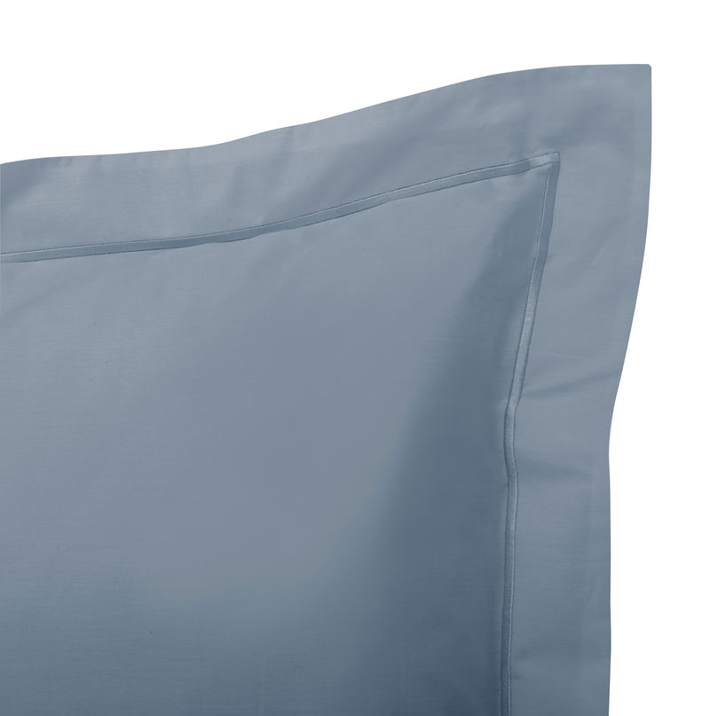 Taie D'Oreiller - 100% Percale Coton - Bleu Jean