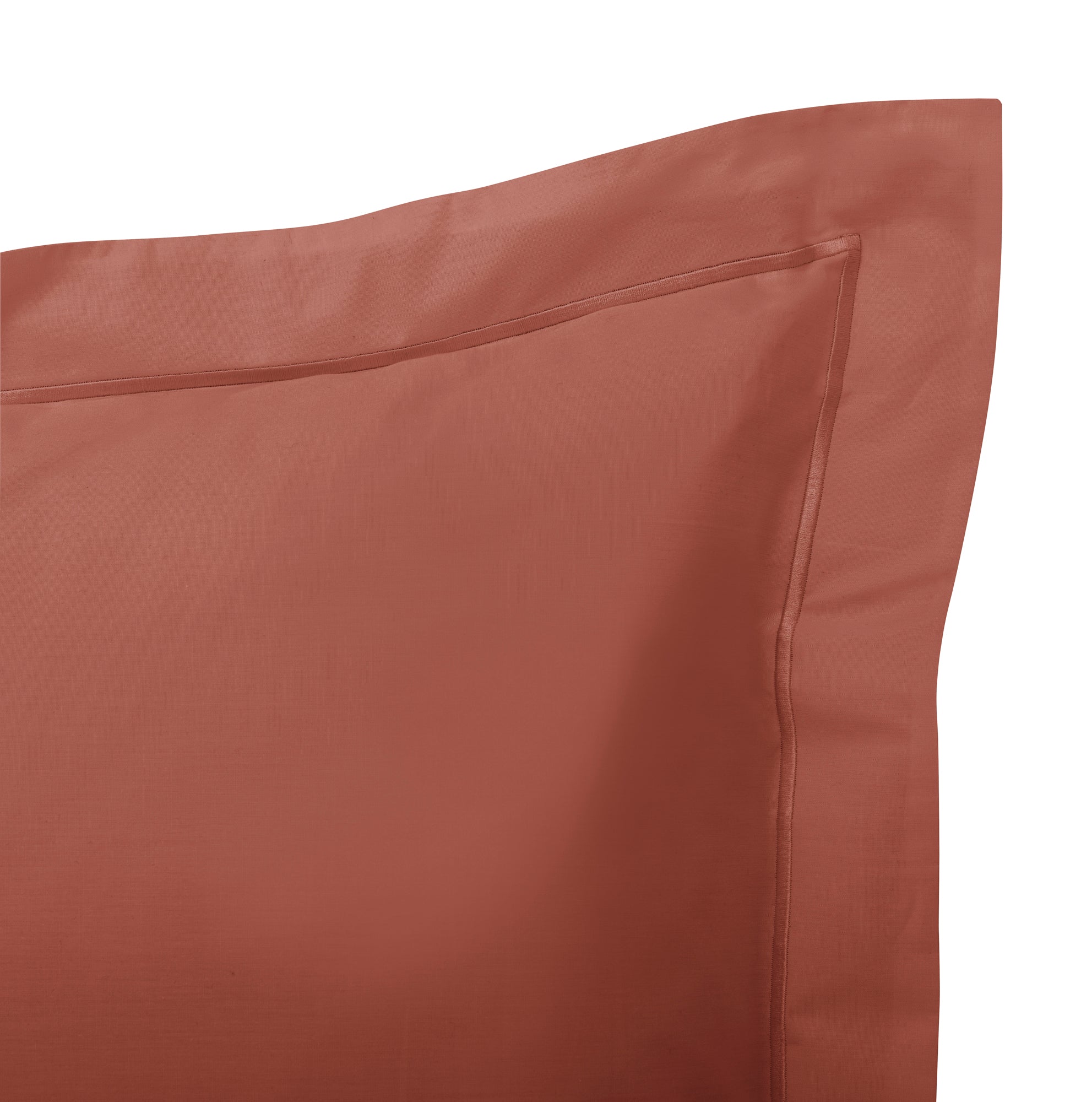 Funda de almohada - Percal 100% Algodón - Terracota