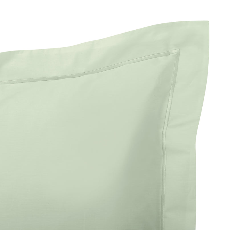 Taie D'Oreiller - 100% Percale Coton - Vert D'Eau