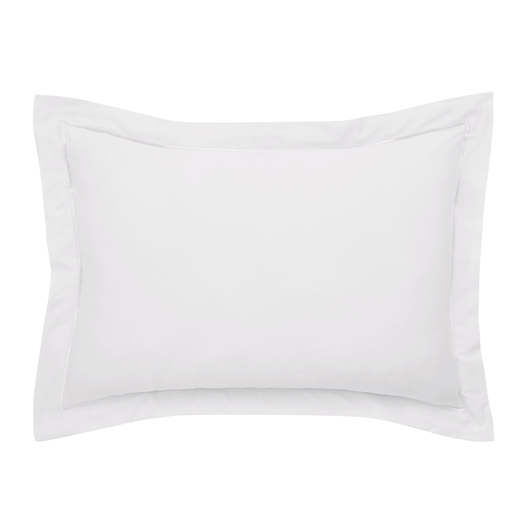 “Prestige” Pillowcase – Cotton Satin – White